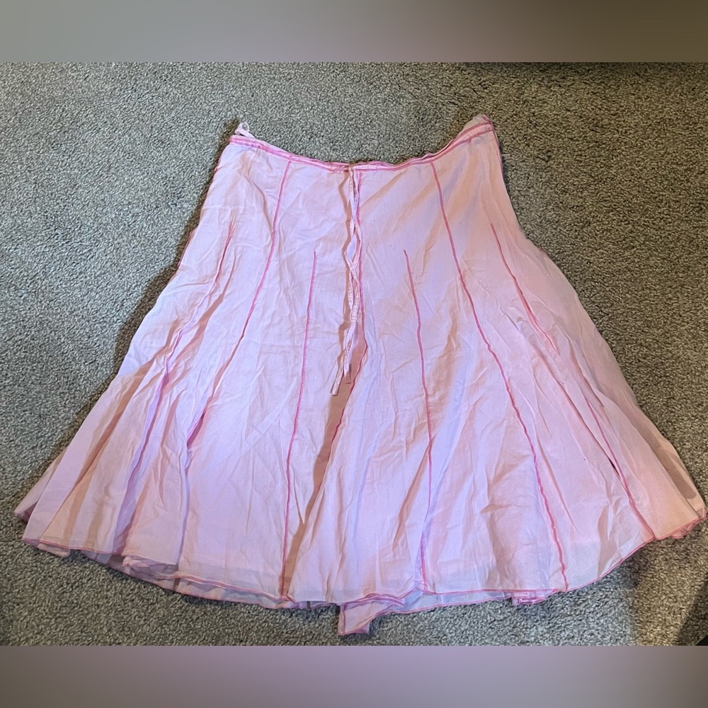 y2k frilly pink skirt